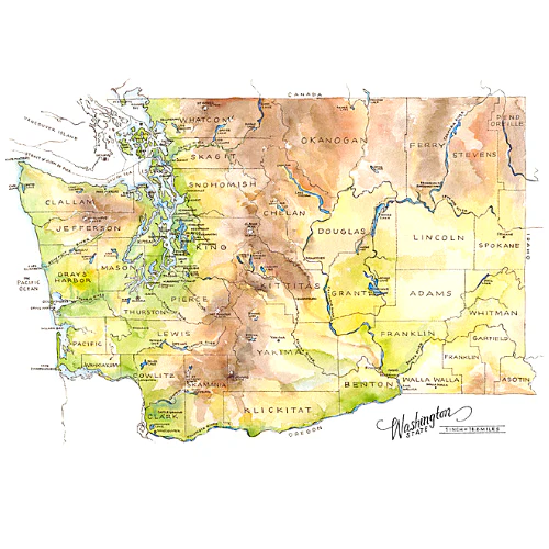 Washington State Print