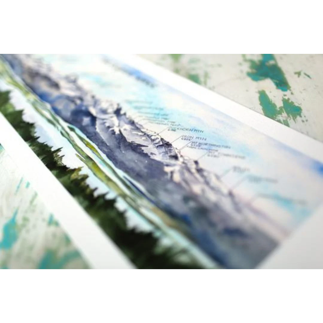 Panoramic Olympic Range Print - Image 3