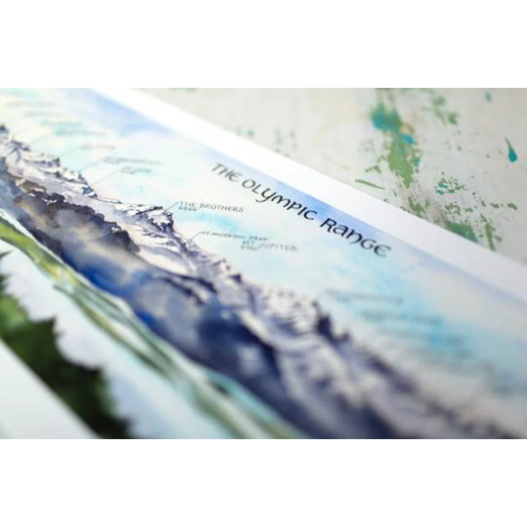 Panoramic Olympic Range Print - Image 4