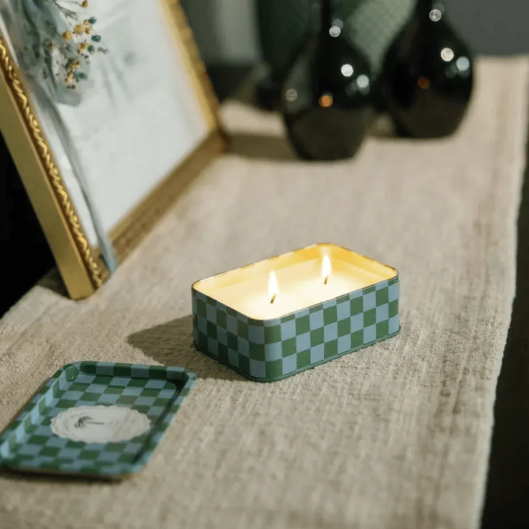 Paddywax 6.5 oz A Dopo Printed Tin Candle - Lush Palms - Image 2