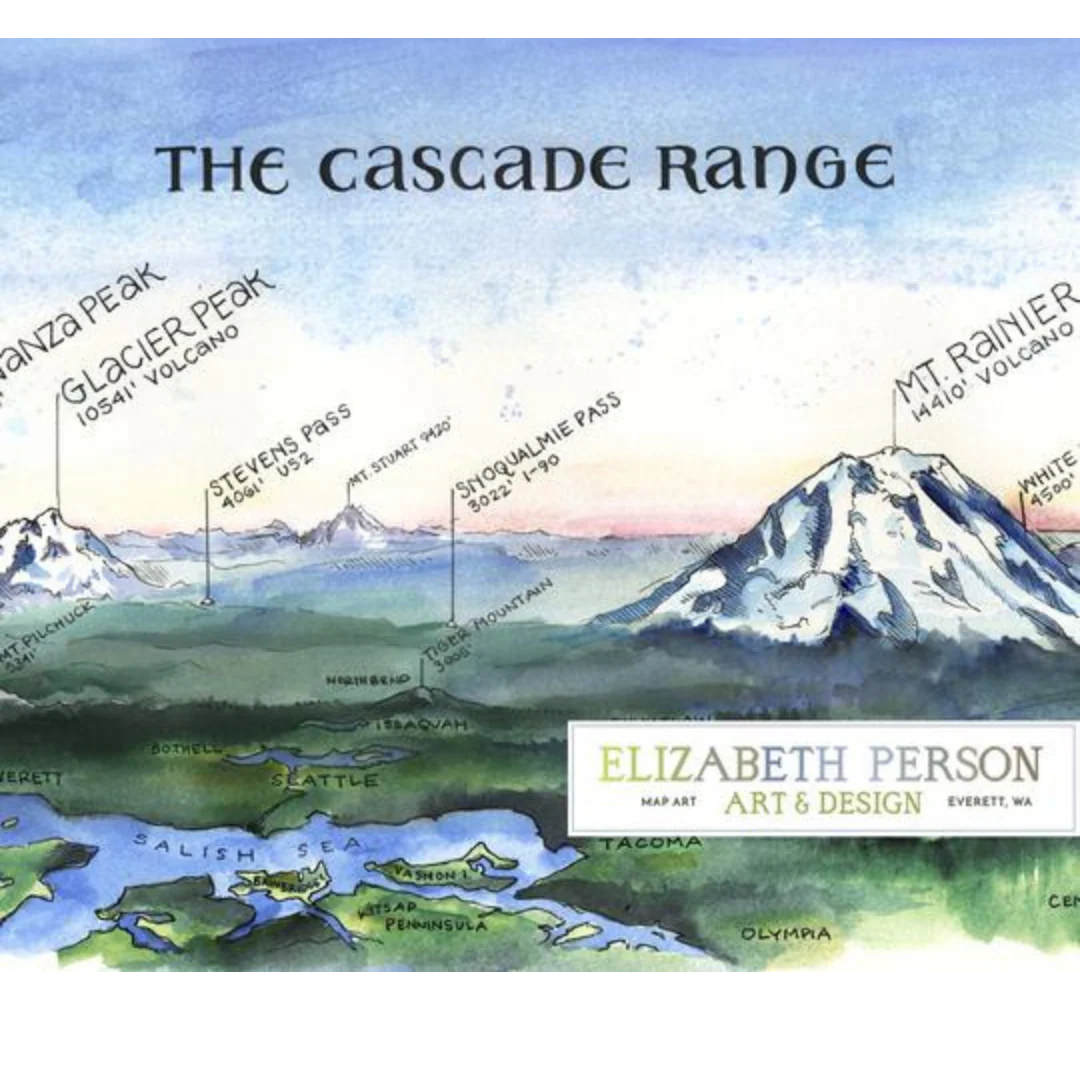 Panoramic Washington Cascade Print - Image 2