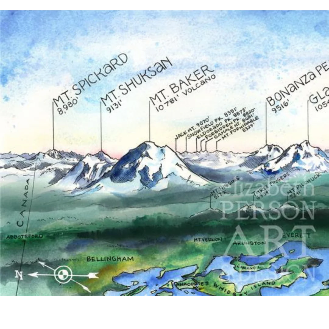 Panoramic Washington Cascade Print - Image 4