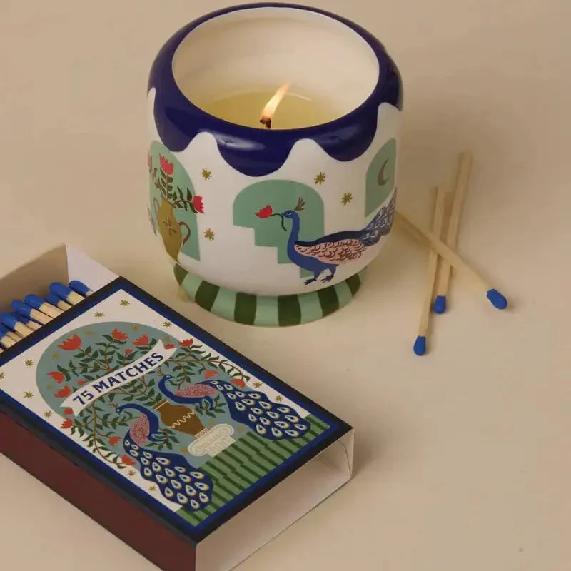 A Dopo Boxed Matches Set of 75 - Peacock - Image 2