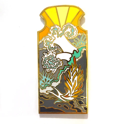 Anemone & Nudibranch Enamel Pin - Image 2