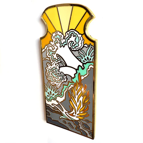 Anemone & Nudibranch Enamel Pin - Image 3