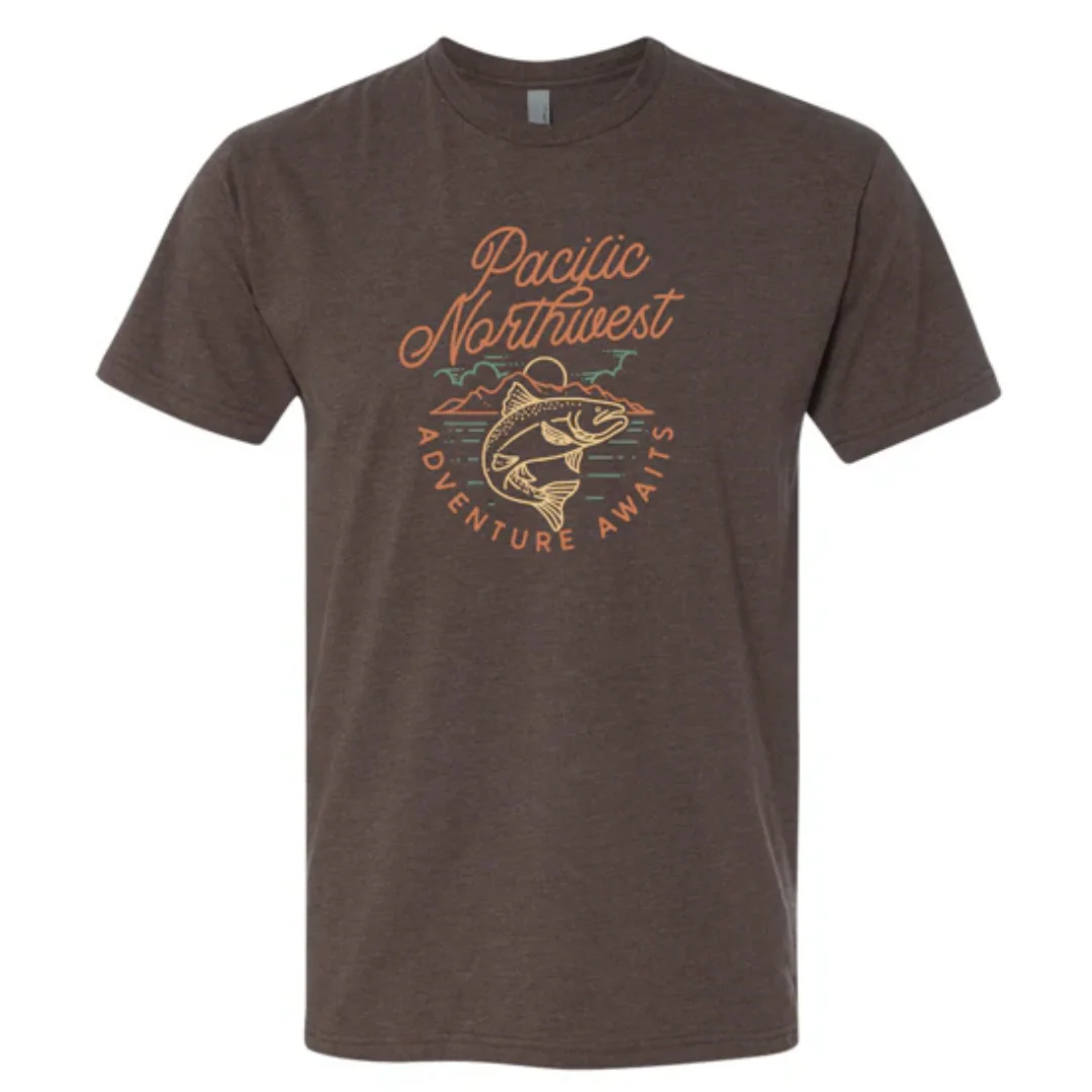 Angler T-Shirt Heather Brown