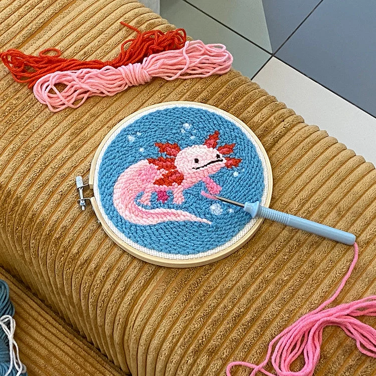 Axolotl Punch Needle Kit - Image 2
