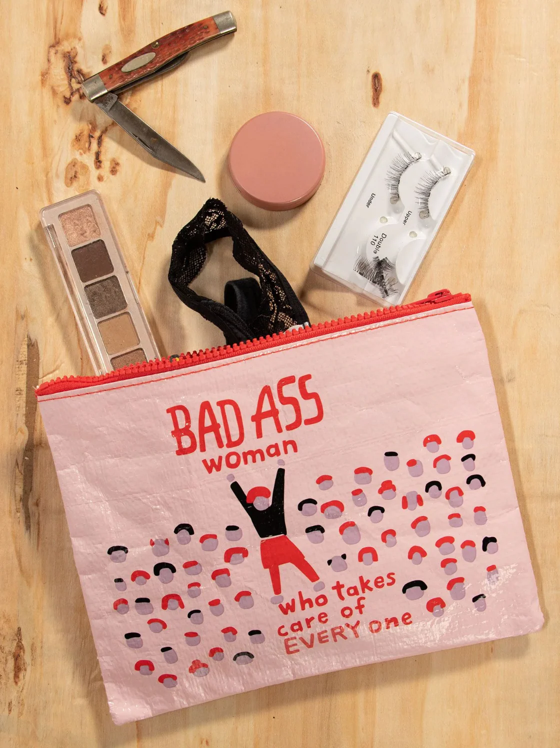 Bad A$$ Woman Zipper Pouch - Image 2