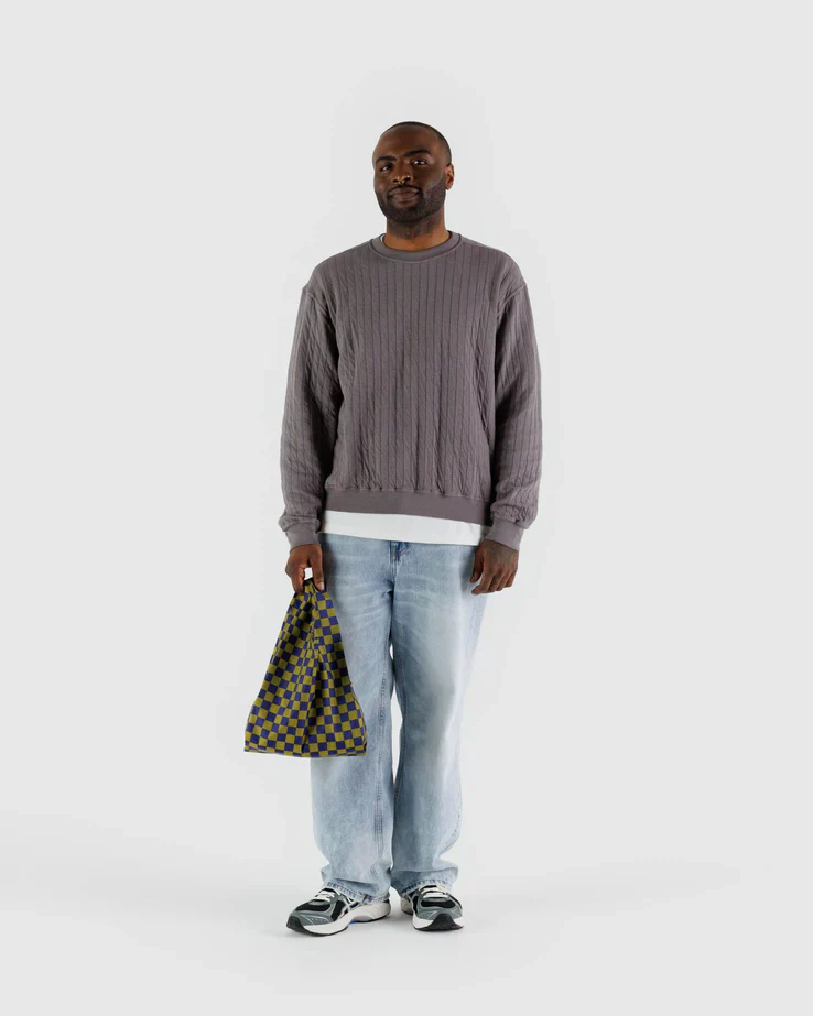 Baggu Baby Bag - Pear Navy Check - Image 2