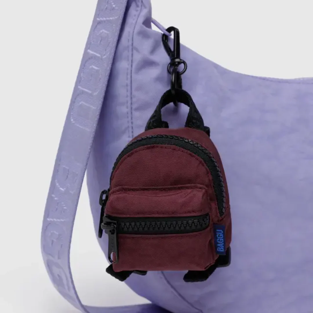 Baggu Backpack Charm - Mahogany - Image 2