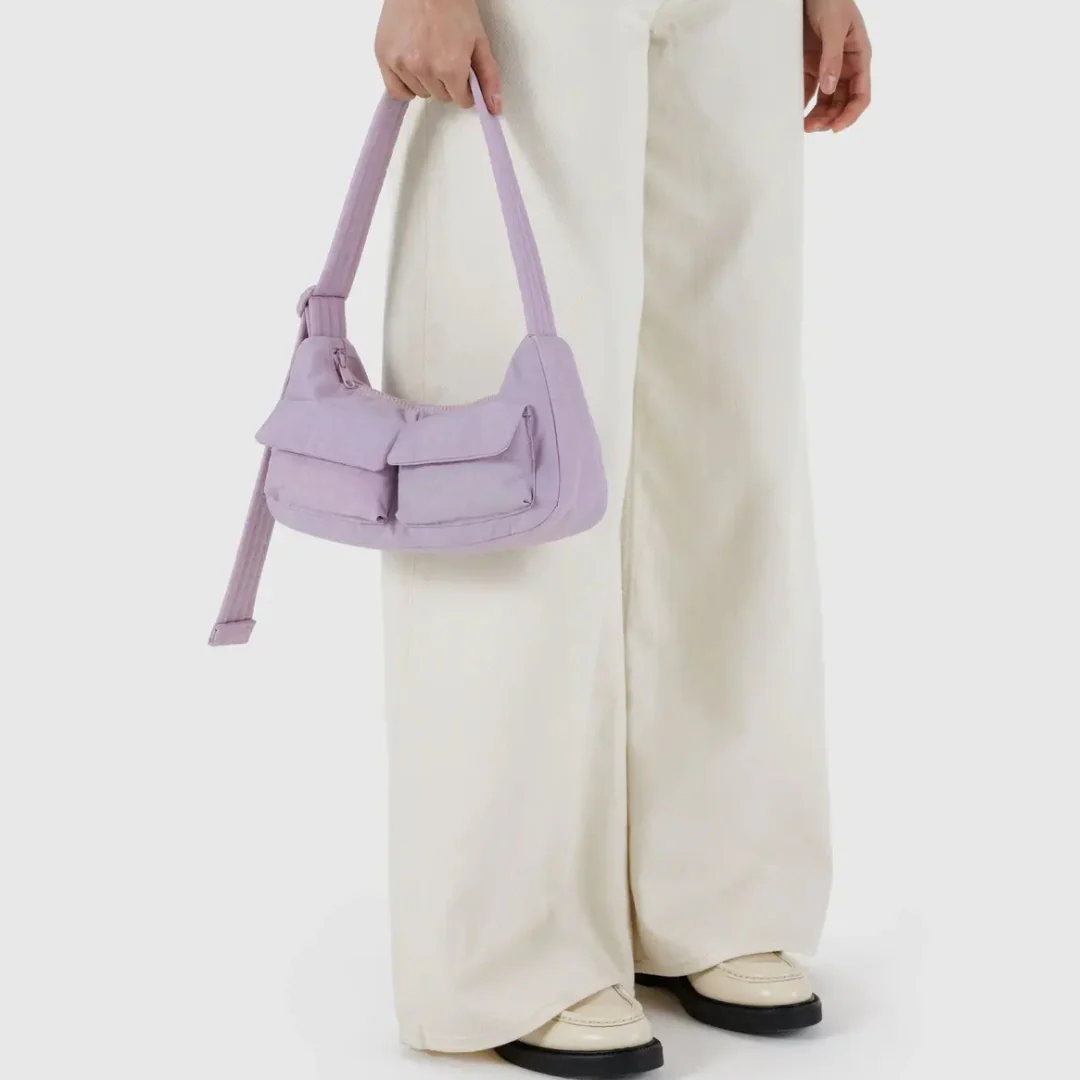 Baggu Cargo Shoulder Bag - Dusty Pink - Image 2