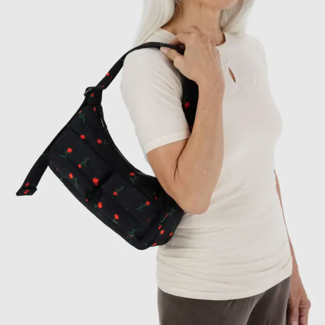 Baggu Cargo Shoulder Bag - Painted Wildflower - Image 2