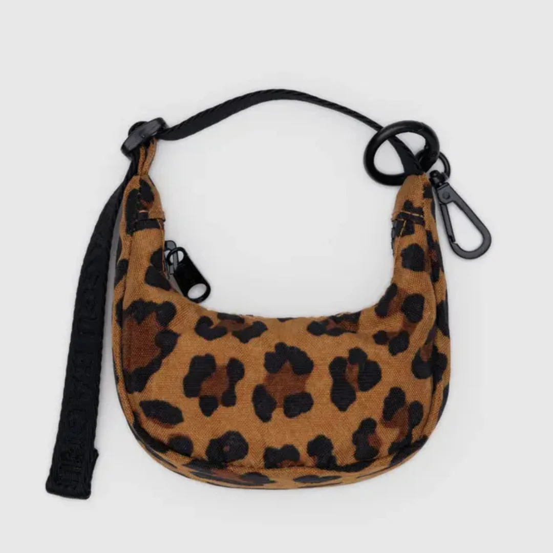 Baggu Crescent Bag Charm - Leopard