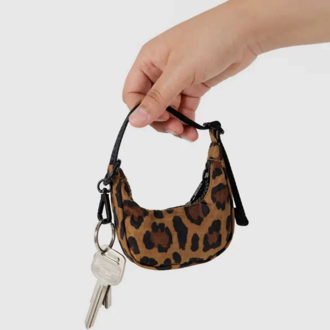 Baggu Crescent Bag Charm - Leopard - Image 2