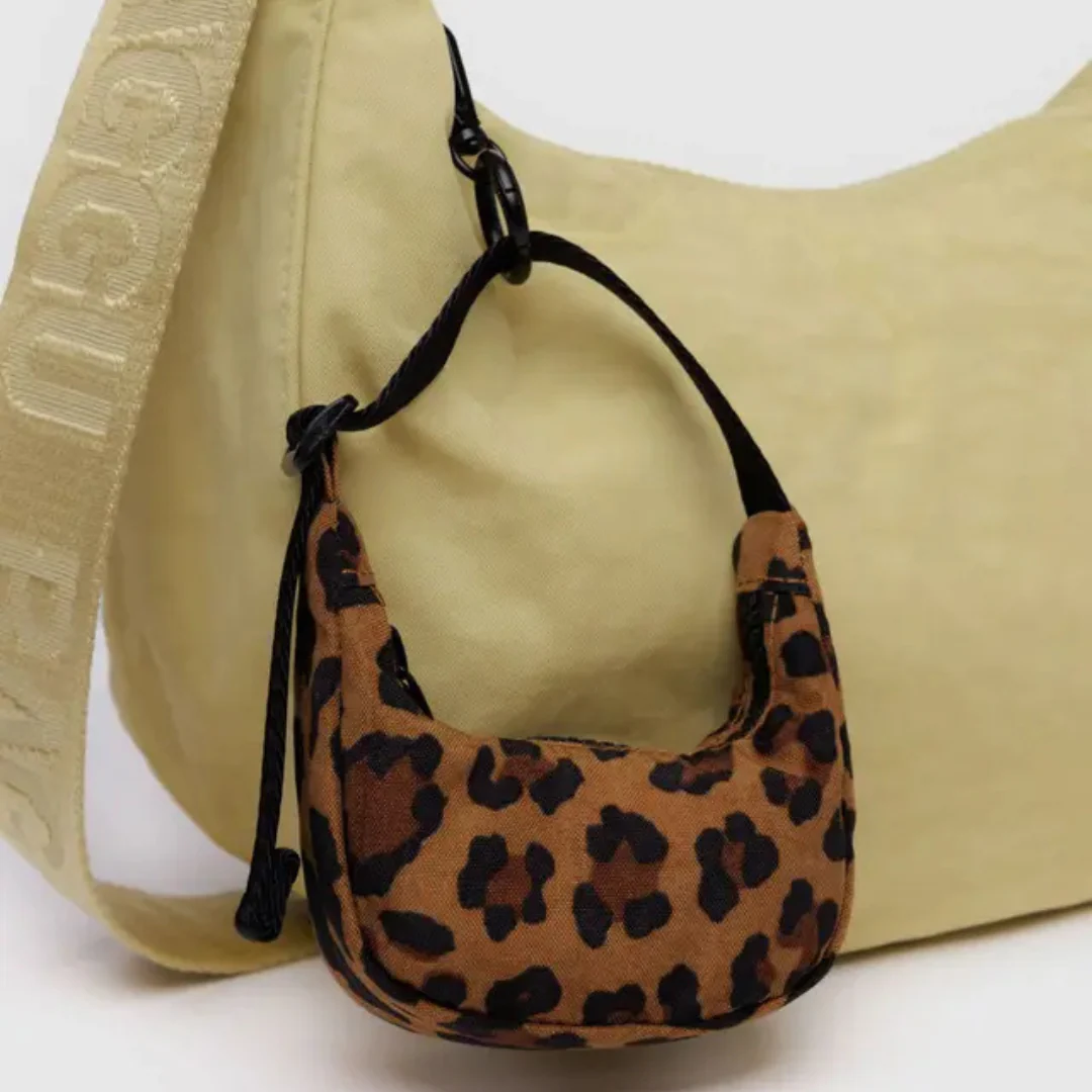 Baggu Crescent Bag Charm - Leopard - Image 3