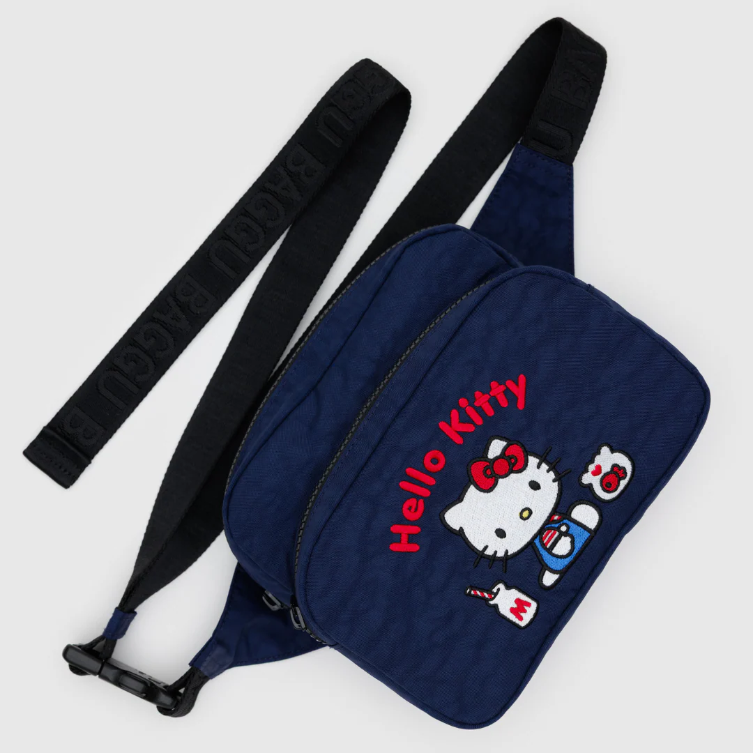Baggu Fanny Pack - Embroidered Hello Kitty Milkshake