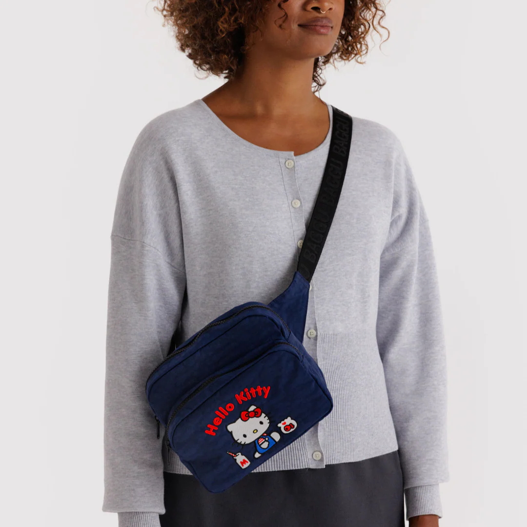 Baggu Fanny Pack - Embroidered Hello Kitty Milkshake - Image 2