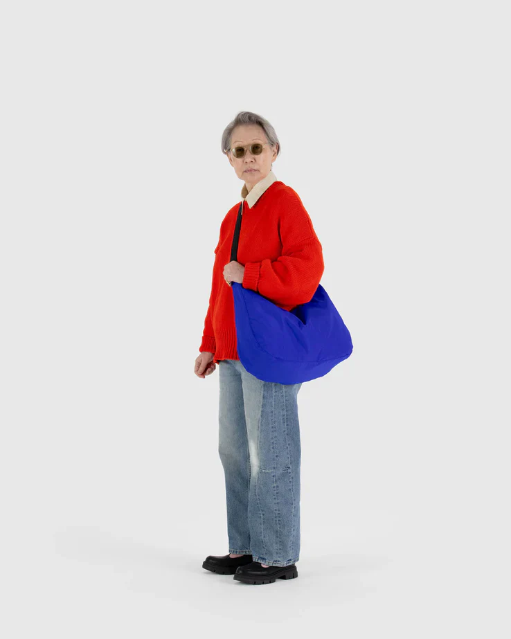 Baggu Large Nylon Crescent Bag - Lapis - Image 2