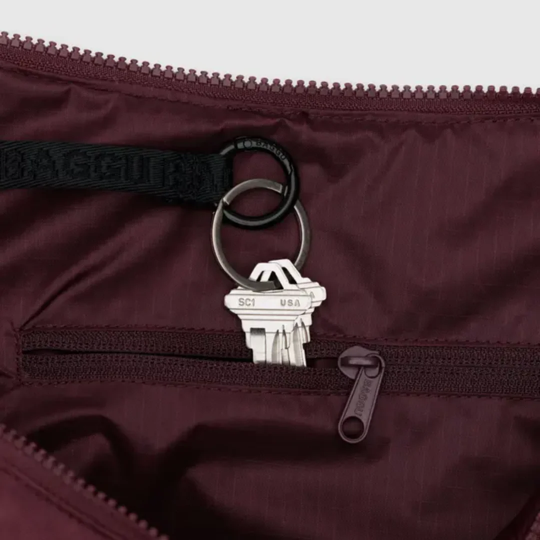 Baggu Large Nylon Crescent Bag - Mahogany - Image 3