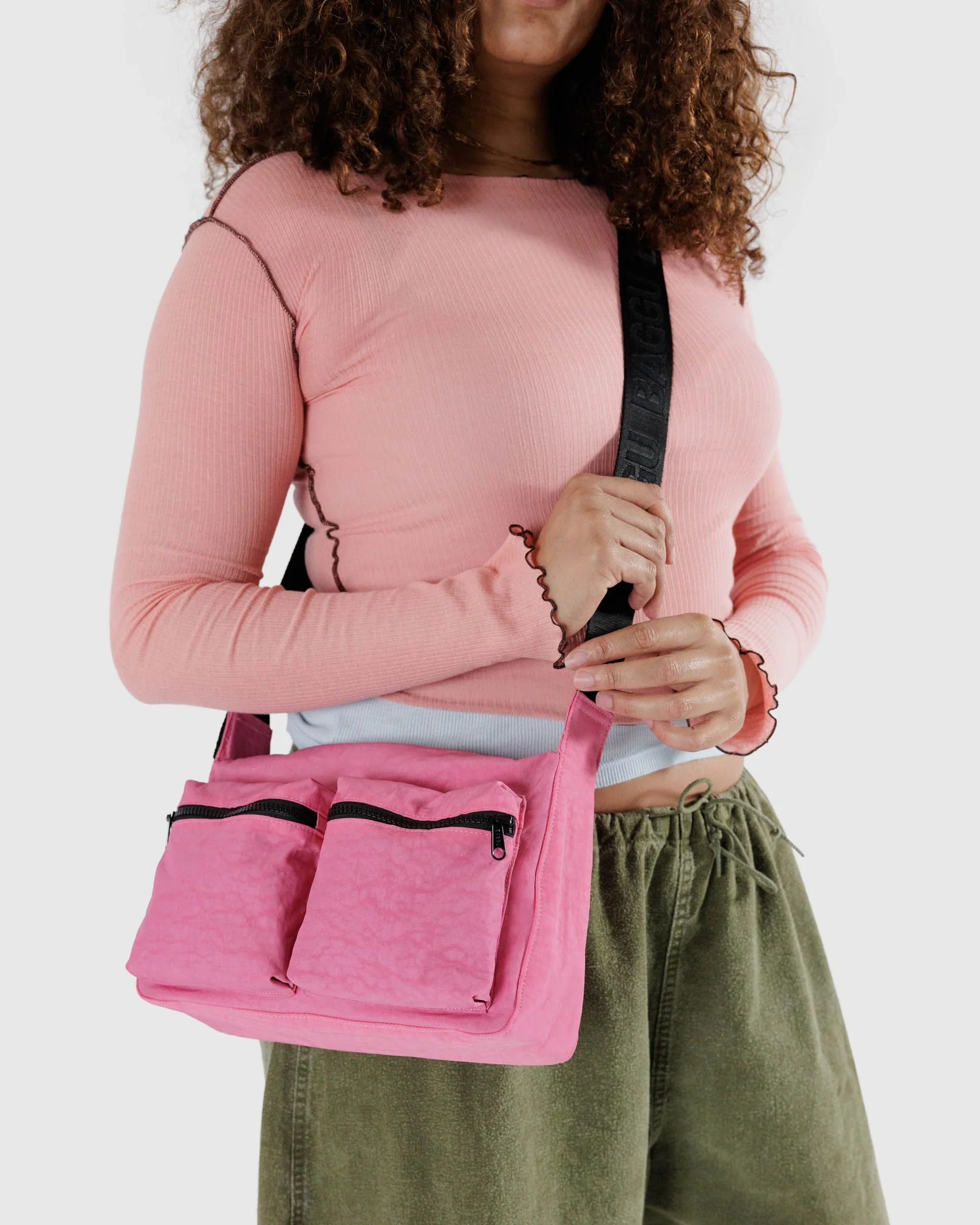Baggu Medium Cargo Crossbody - Azalea Pink - Image 2