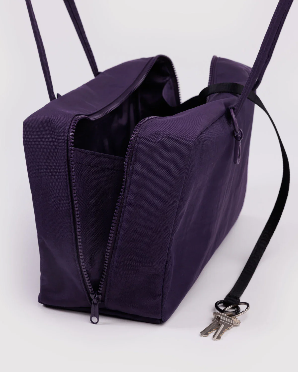 Baggu Medium Nylon Bowler Bag - Fig - Image 4