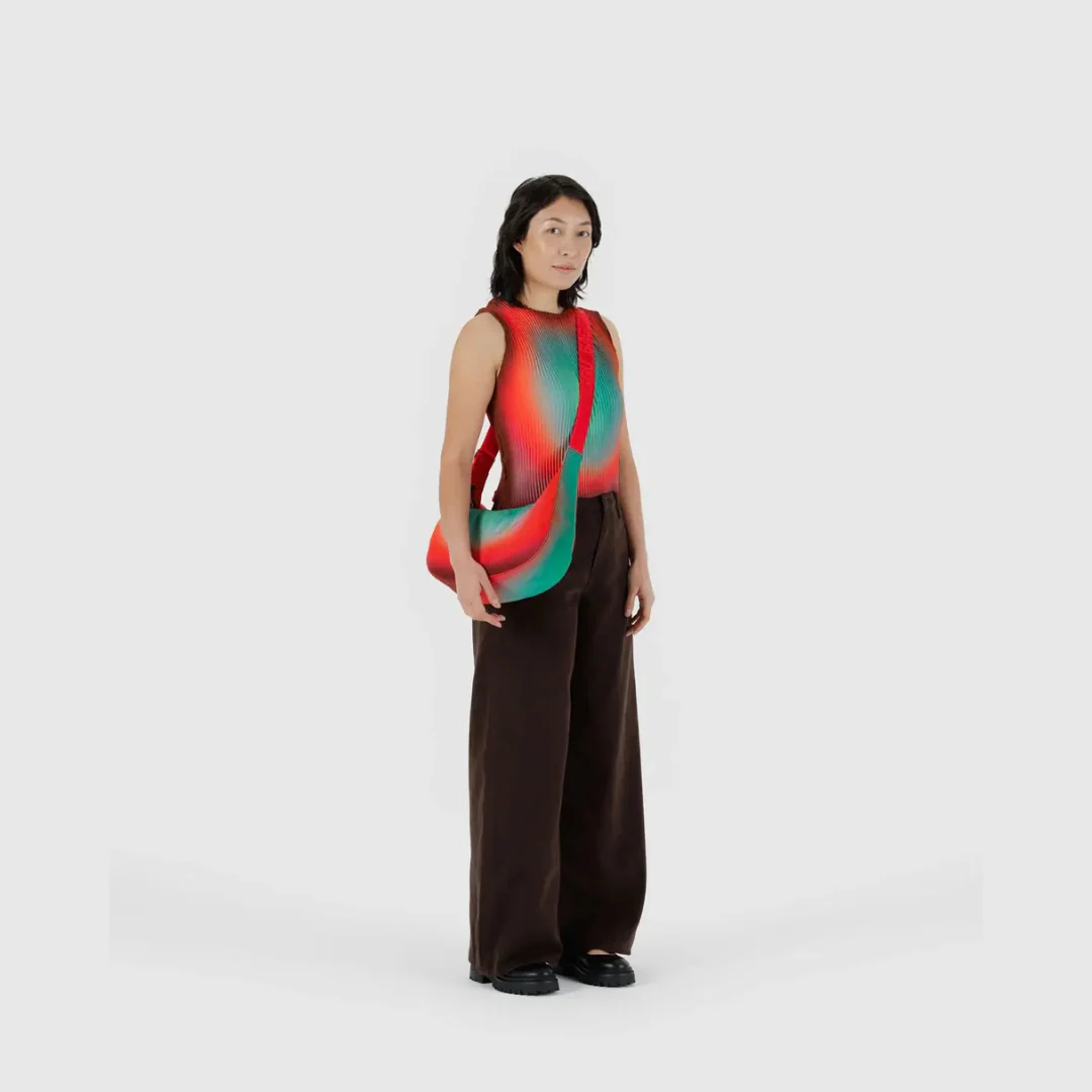 Baggu Medium Nylon Crescent Bag - Rain - Image 3