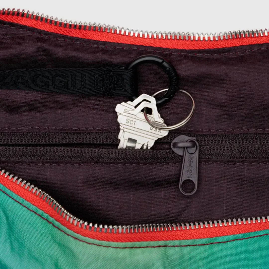Baggu Medium Nylon Crescent Bag - Rain - Image 4