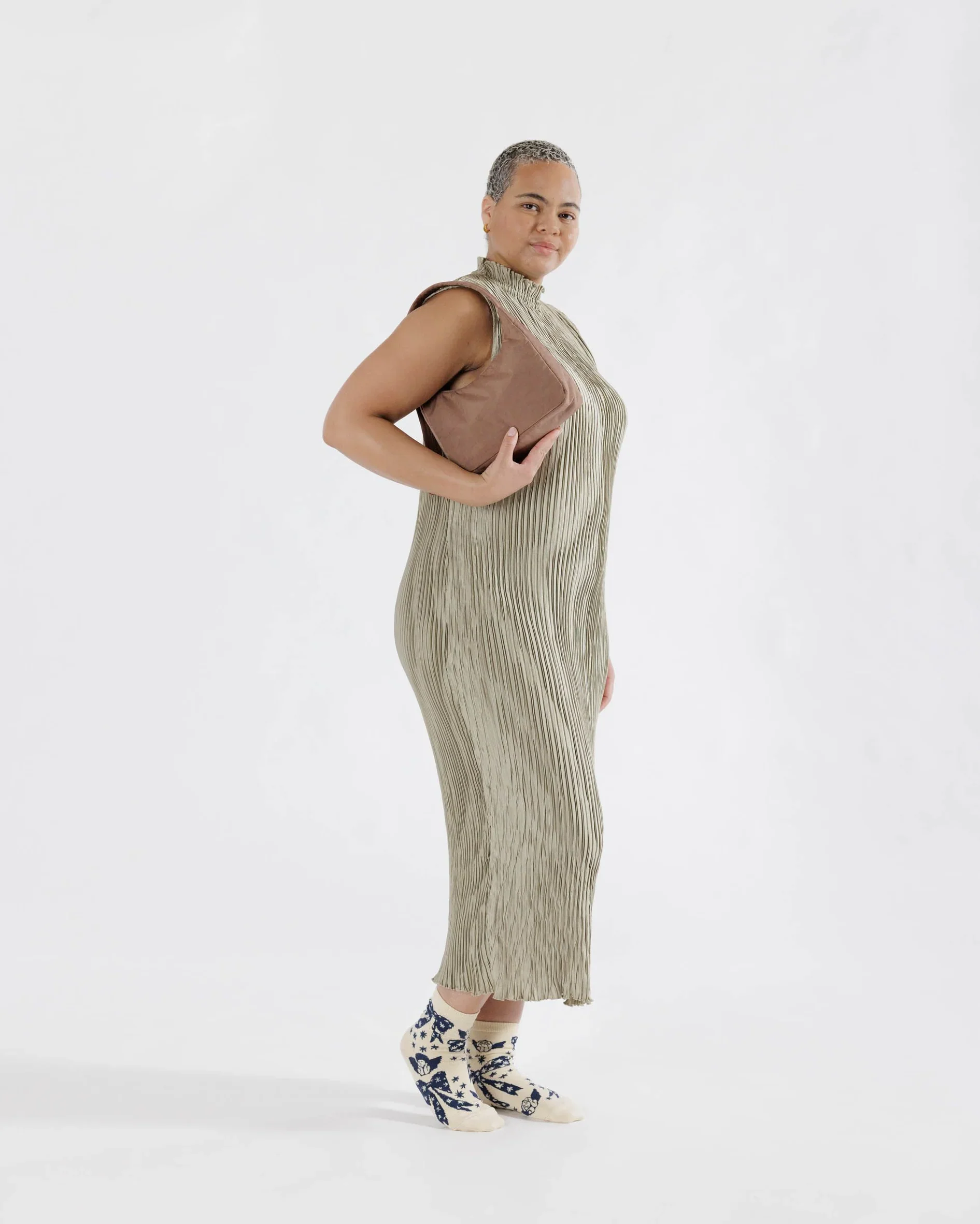 Baggu Mini Nylon Shoulder Bag - Cocoa - Image 2