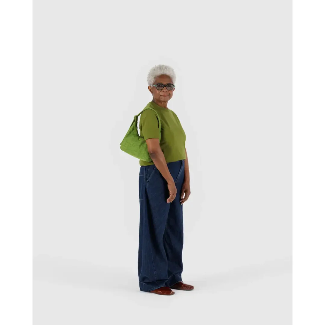 Baggu Mini Nylon Shoulder Bag - Green Juice - Image 2