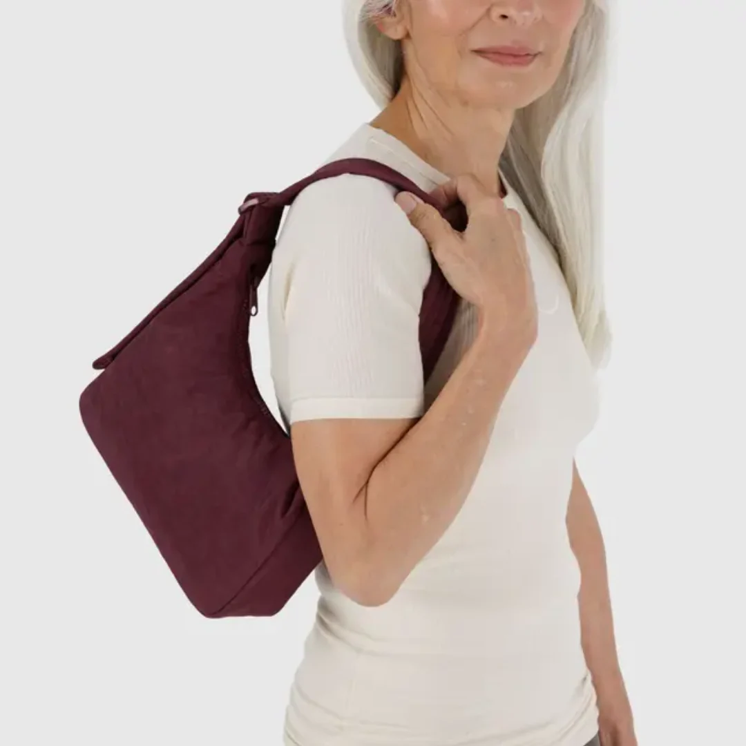 Baggu Mini Nylon Shoulder Bag - Mahogany - Image 2