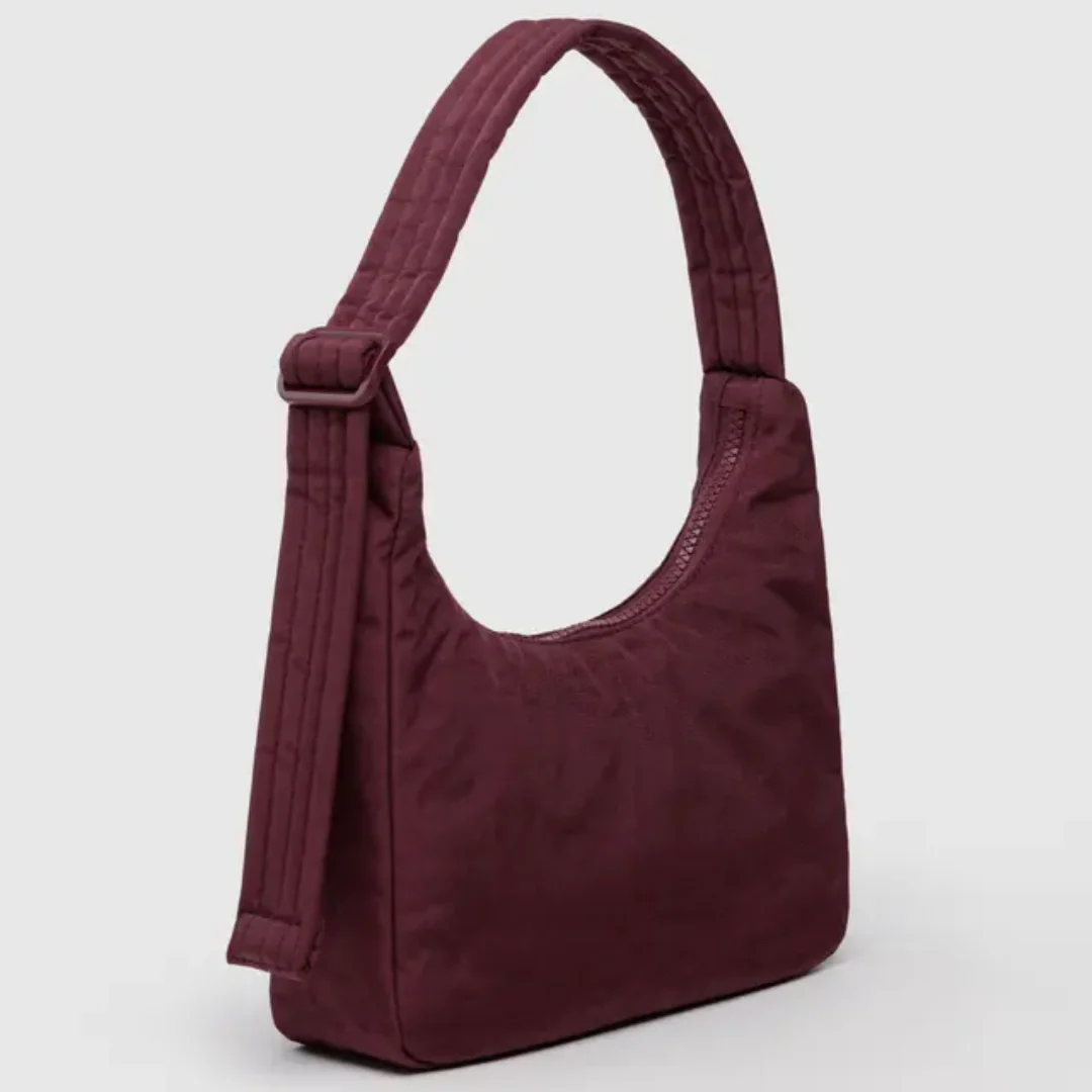 Baggu Mini Nylon Shoulder Bag - Mahogany - Image 3