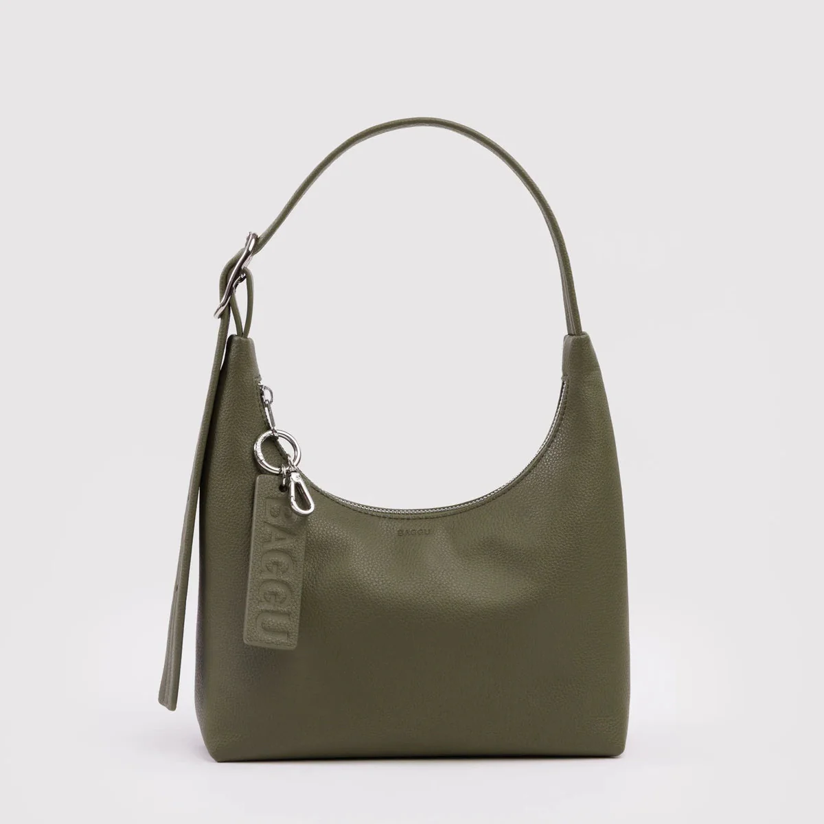 Baggu Mini Recycled Leather Shoulder Bag - Loden