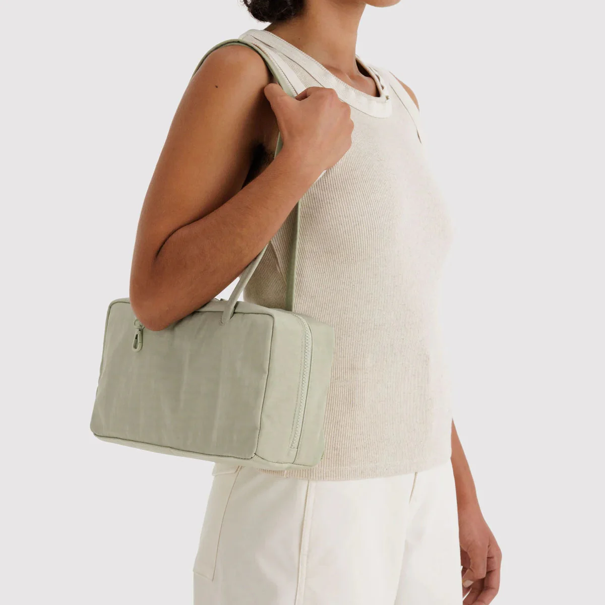 Baggu Nylon Bowler Bag - Celadon - Image 2