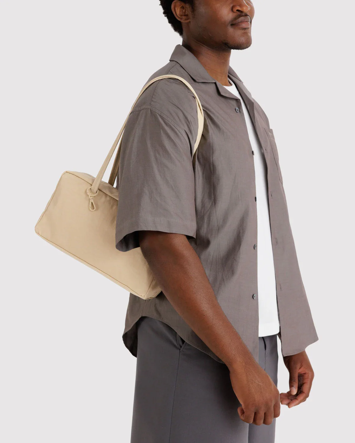 Baggu Nylon Bowler Bag - Custard - Image 2