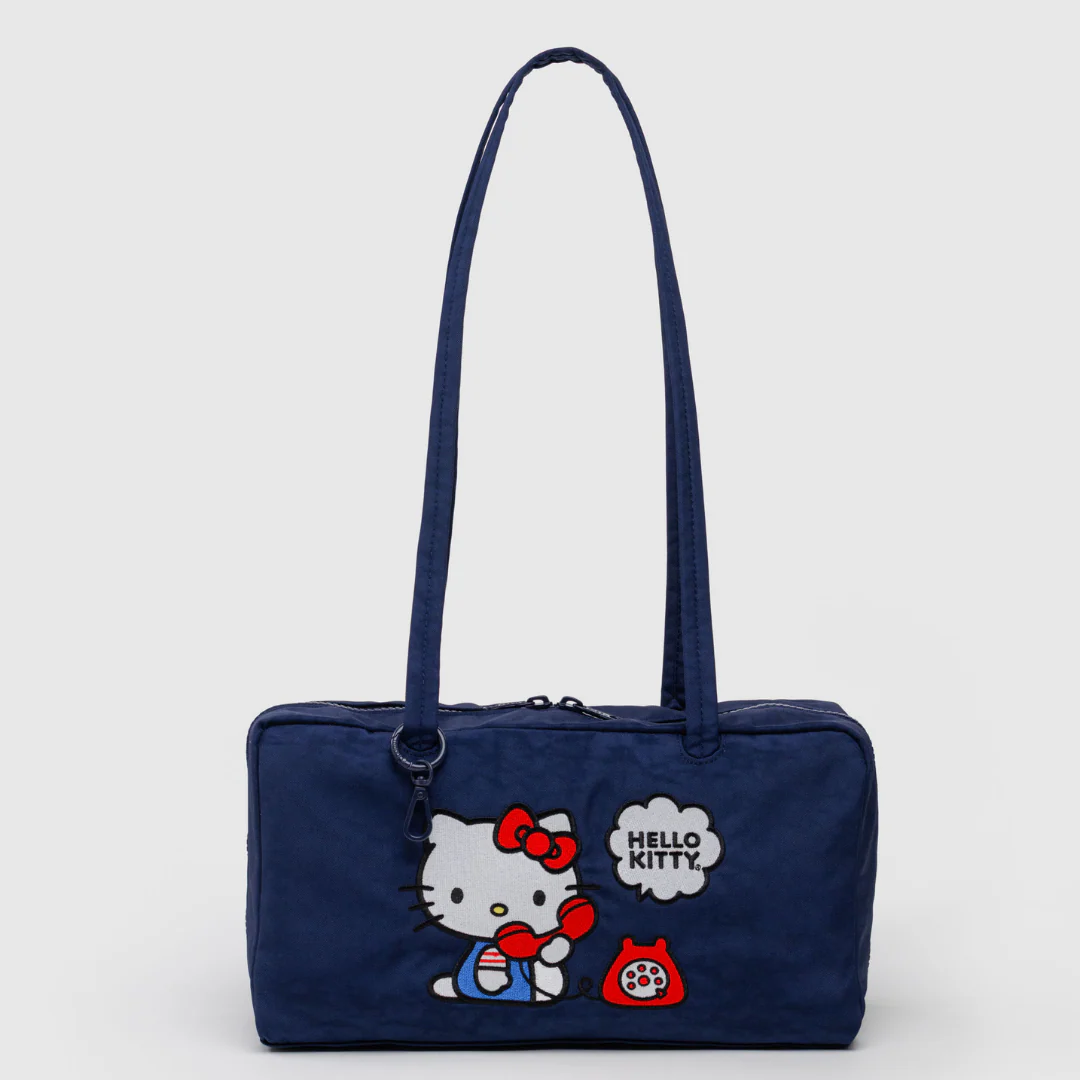 Baggu Nylon Bowler Bag - Embroidered Hello Kitty Phone