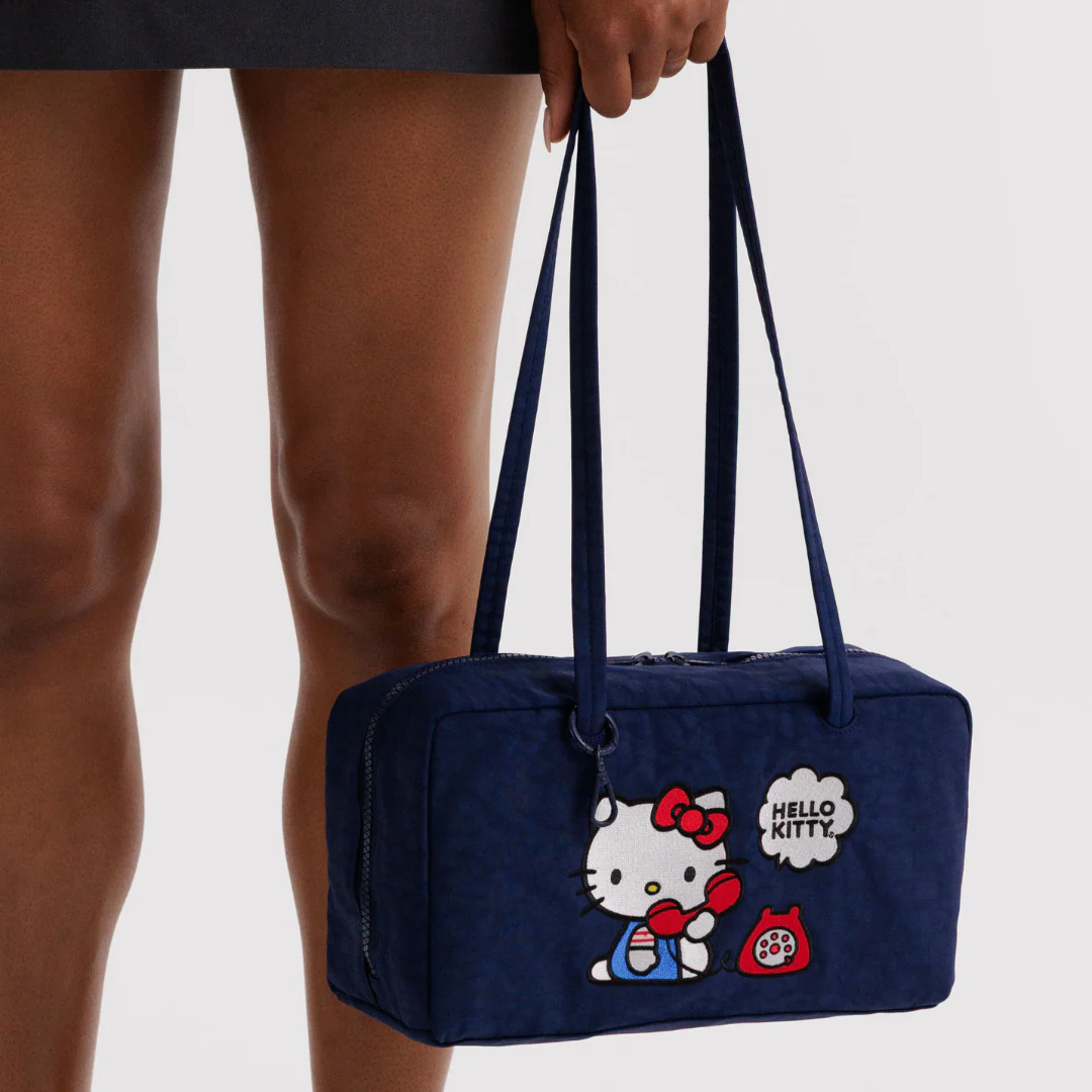 Baggu Nylon Bowler Bag - Embroidered Hello Kitty Phone - Image 3