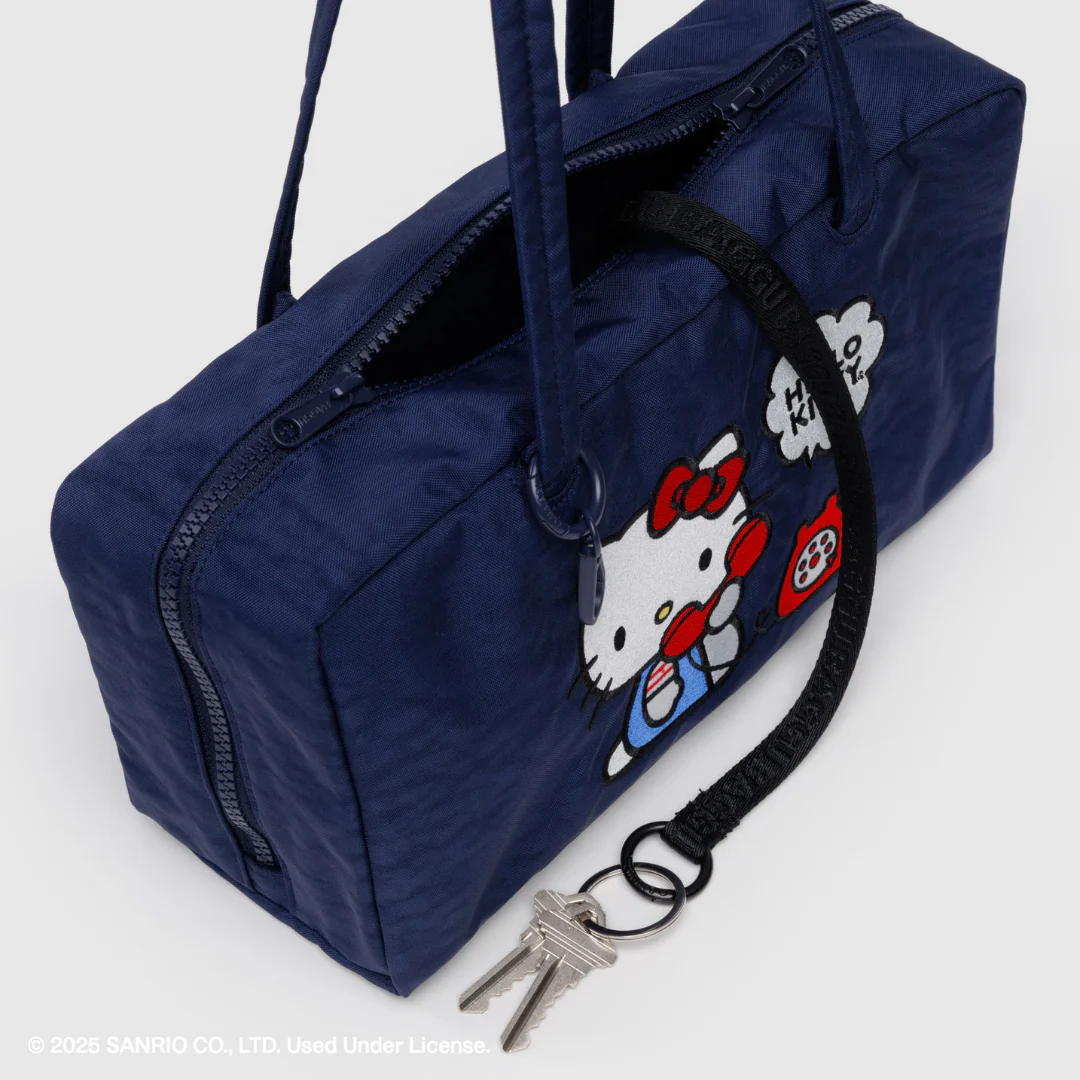 Baggu Nylon Bowler Bag - Embroidered Hello Kitty Phone - Image 4
