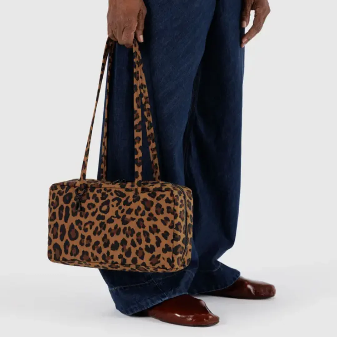 Baggu Nylon Bowler Bag - Leopard - Image 3