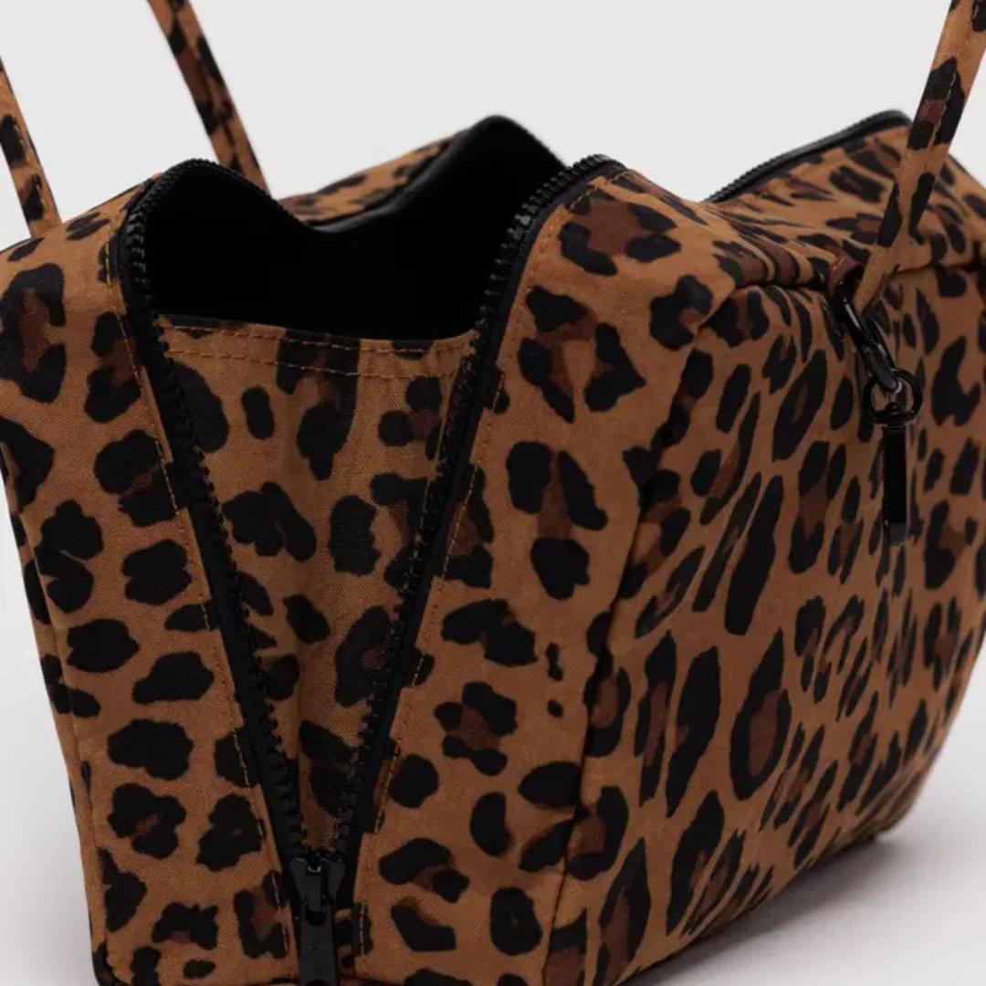 Baggu Nylon Bowler Bag - Leopard - Image 4