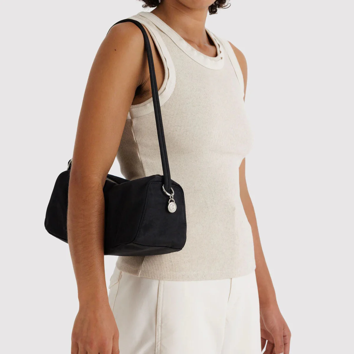 Baggu Nylon Loaf Bag - Black - Image 2