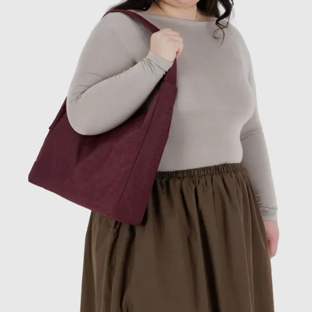 Baggu Nylon Shoulder Bag - Mahogany - Image 2