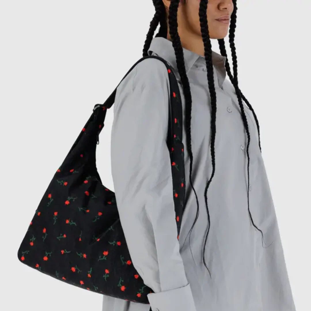 Baggu Nylon Shoulder Bag - Painted Wildflower - Image 2