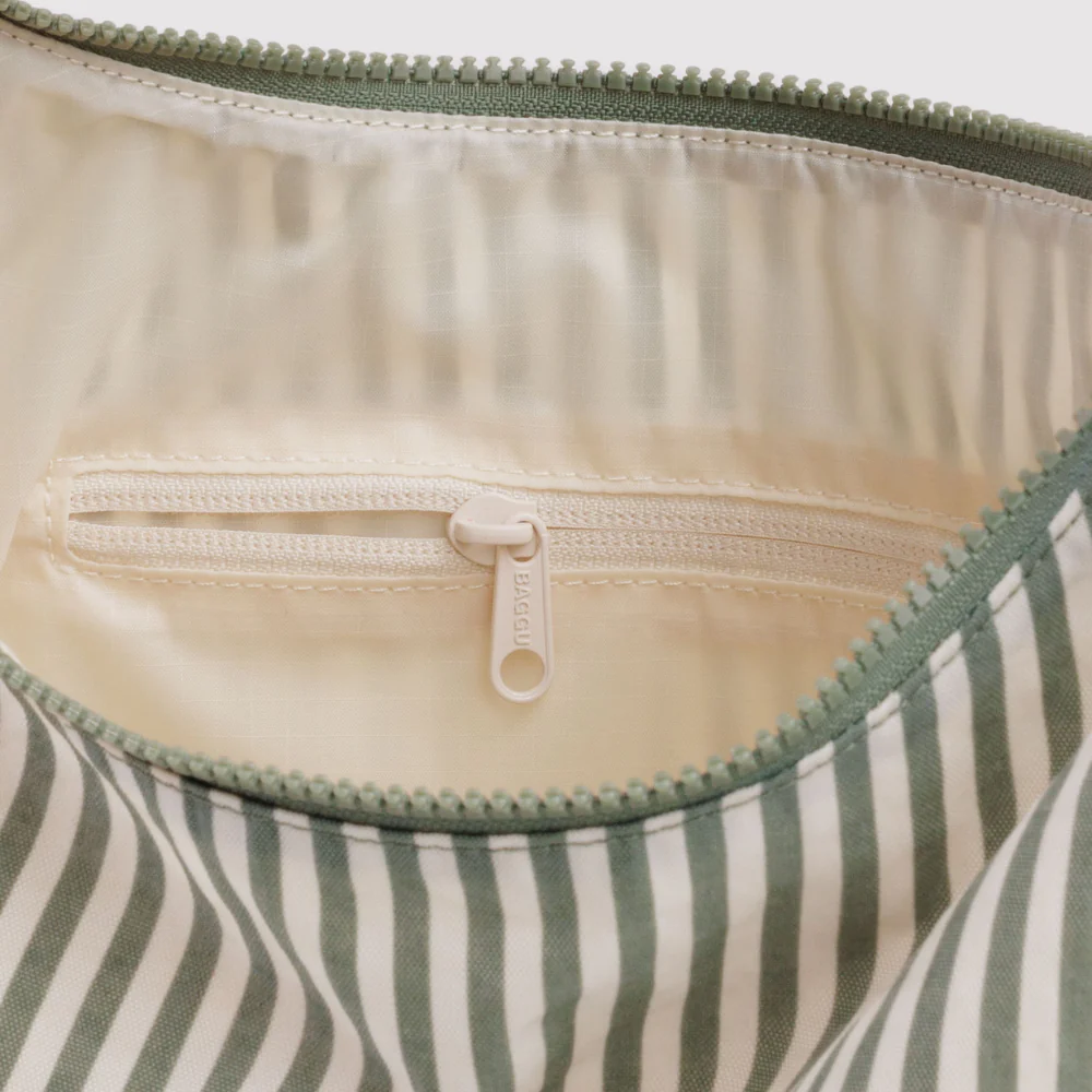 Baggu Nylon Shoulder Bag - Sage Stripe - Image 2