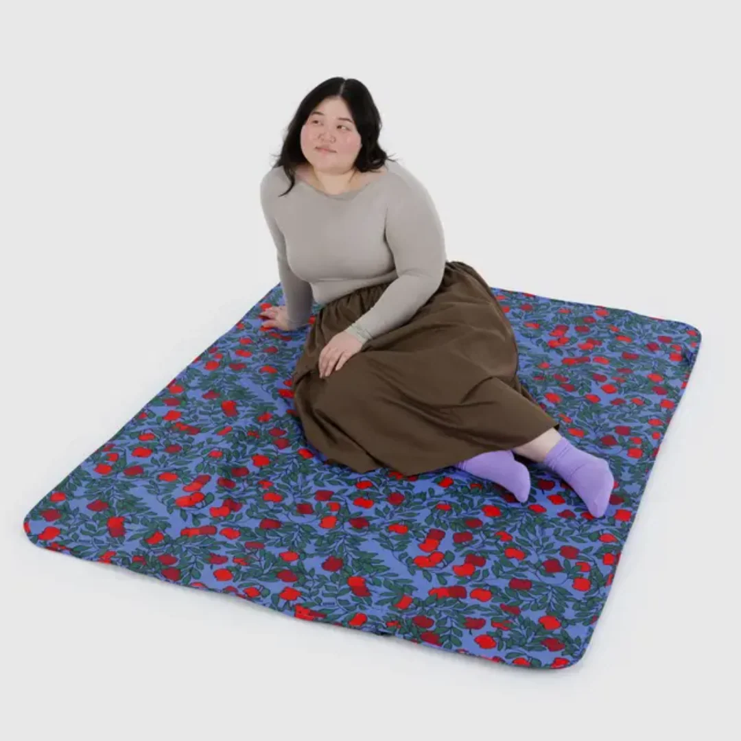 Baggu Puffy Picnic Blanket - Apple Tree - Image 2