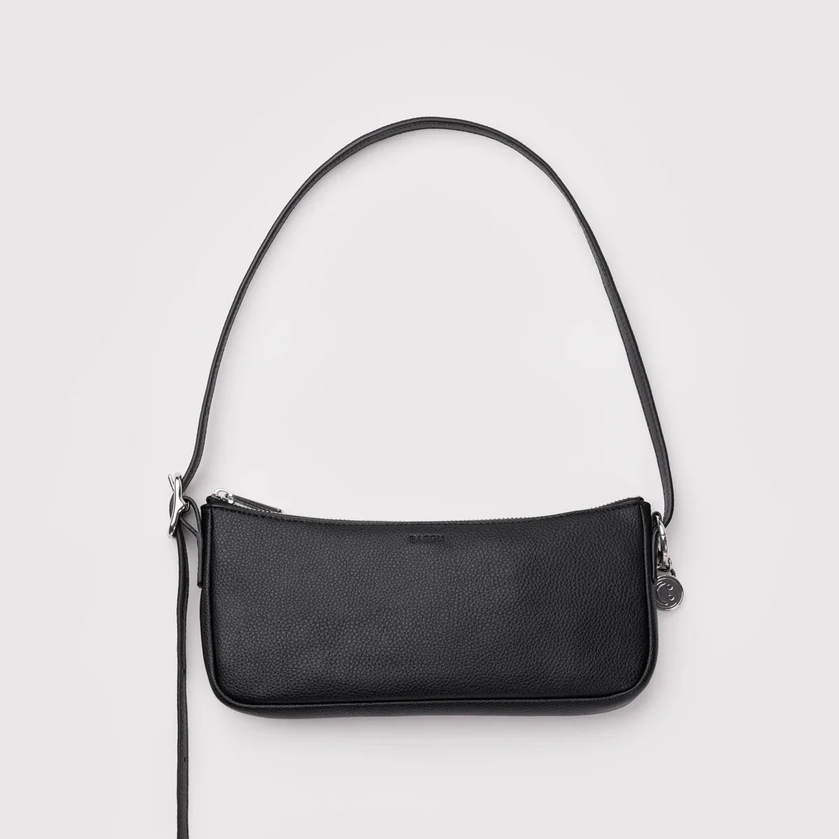 Baggu Recycled Leather Pouchette- Black