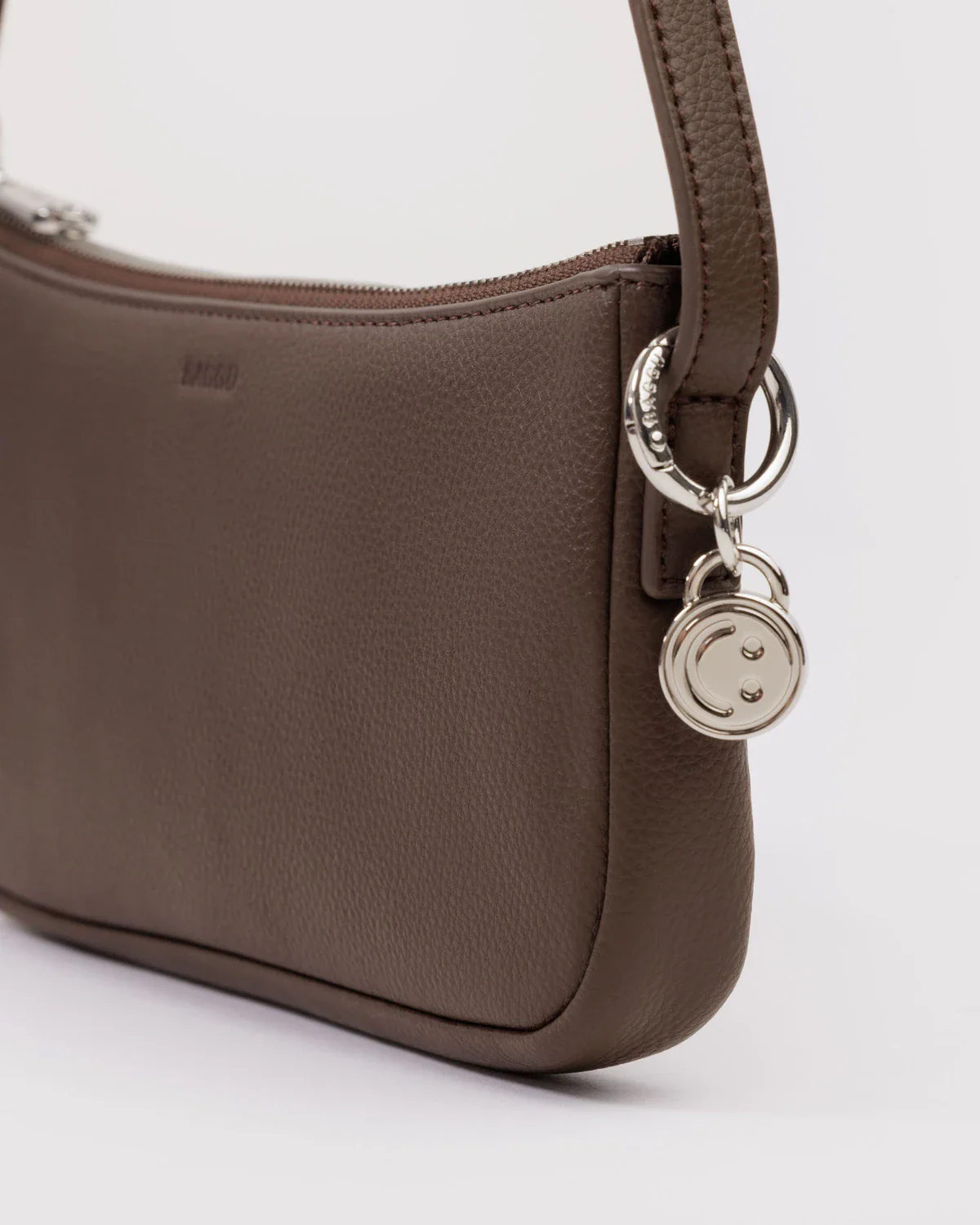 Baggu Recycled Leather Pouchette- Brown - Image 3