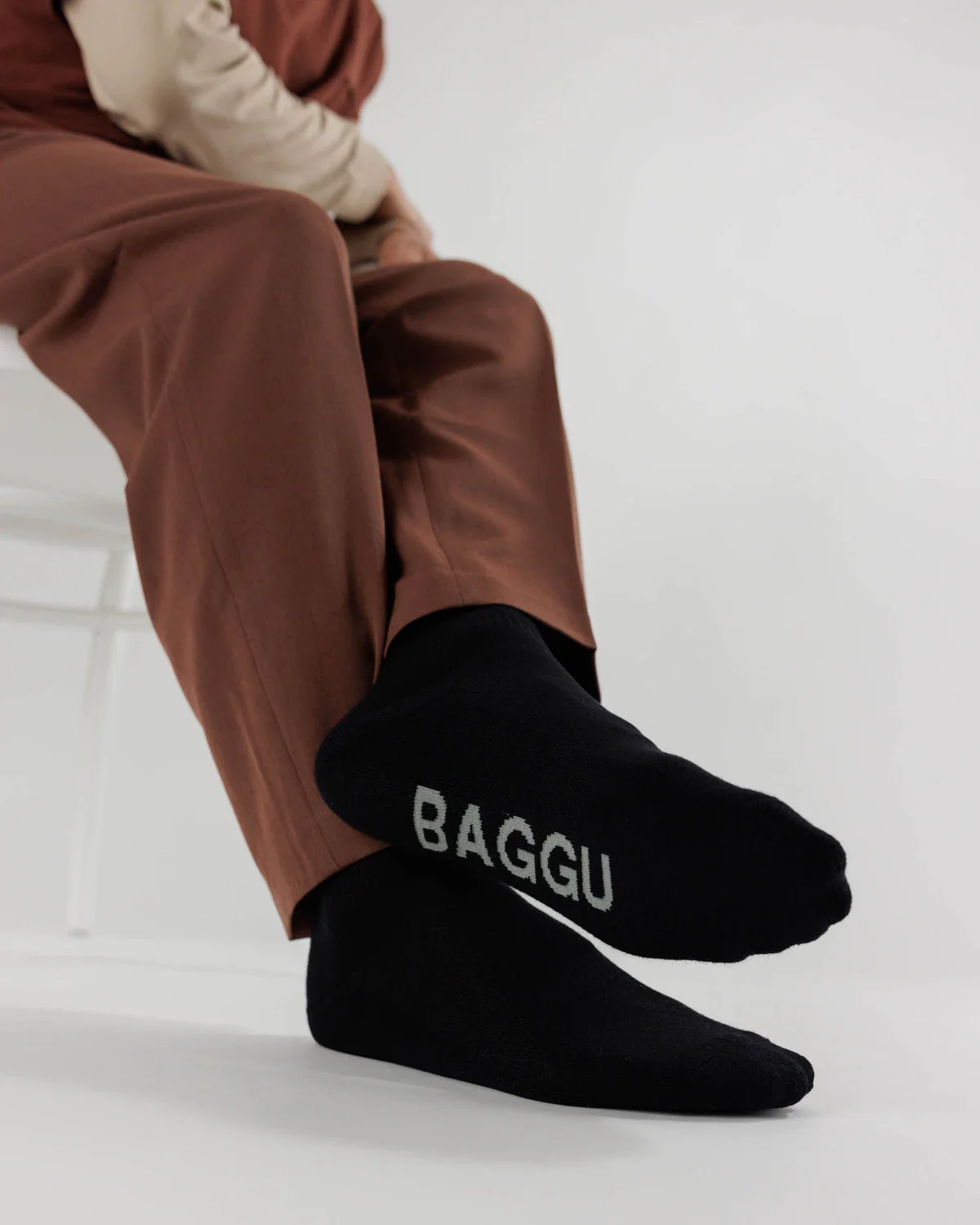 Baggu Ribbed Sock - Black - Image 2