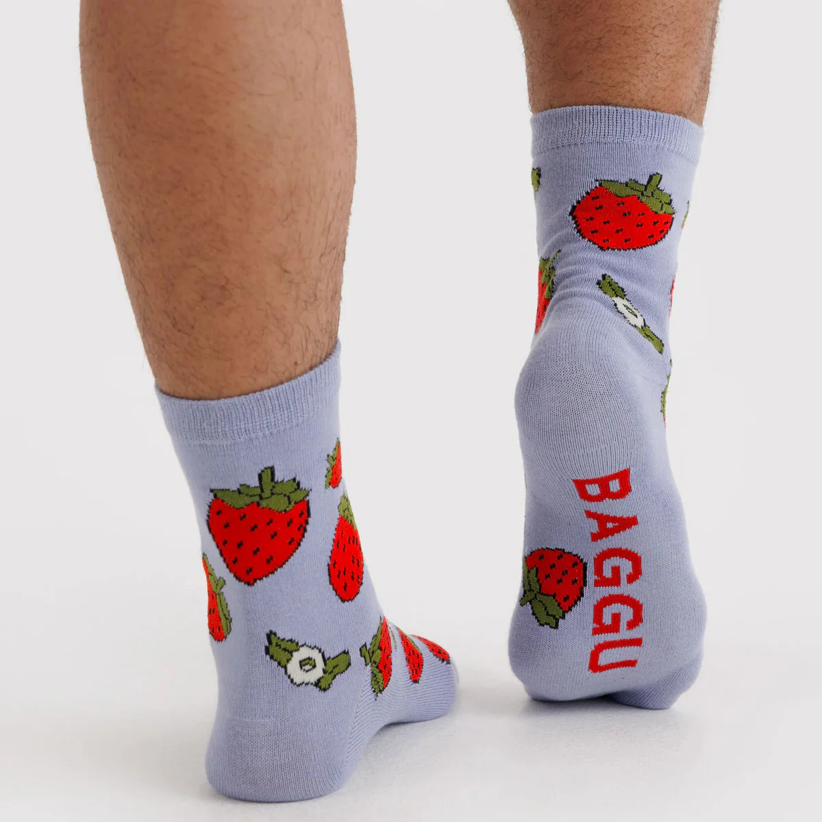 Baggu Crew Sock - Strawberry Blossom - Image 2