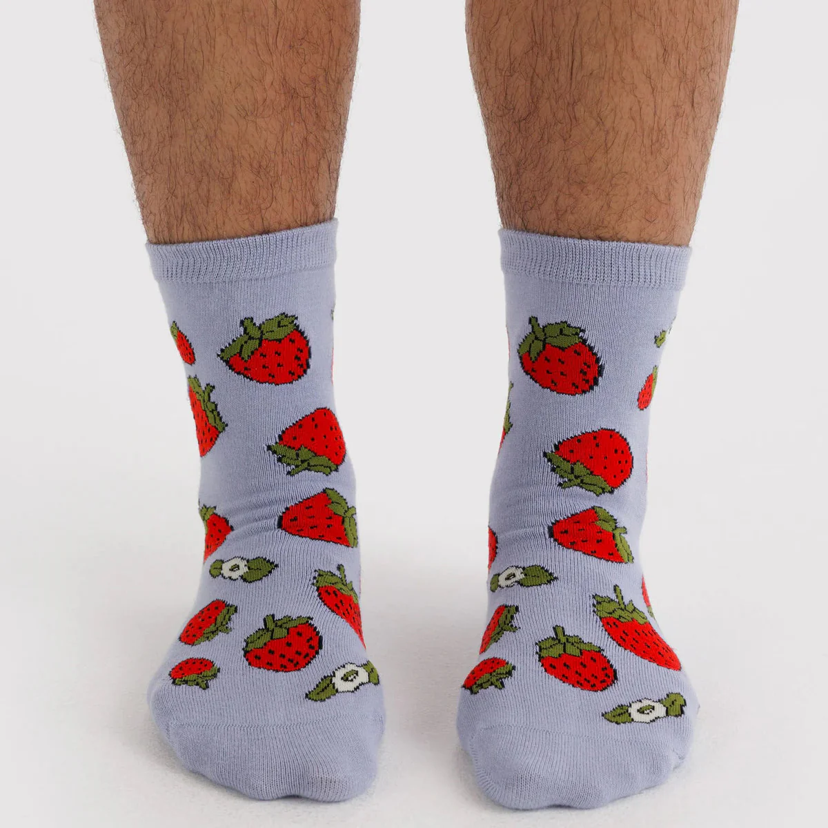 Baggu Crew Sock - Strawberry Blossom - Image 3