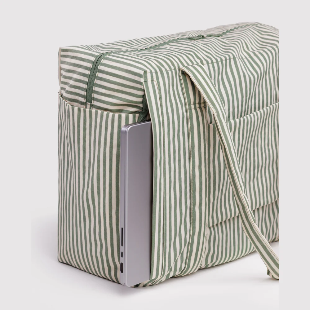 Baggu Small Cloud Carry-On - Sage Stripe - Image 3